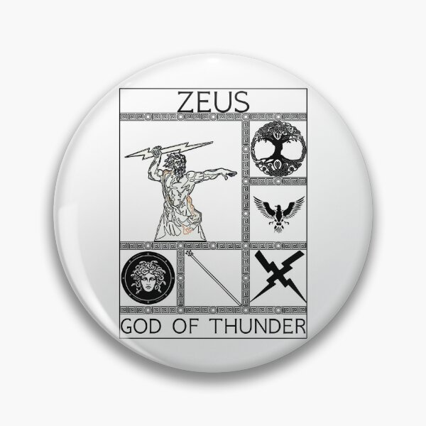 Item preview, Zeus - God of Thunder designed and sold by RikkiTikkiHut.