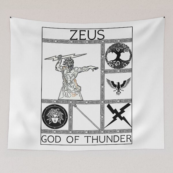 Item preview, Zeus - God of Thunder designed and sold by RikkiTikkiHut.