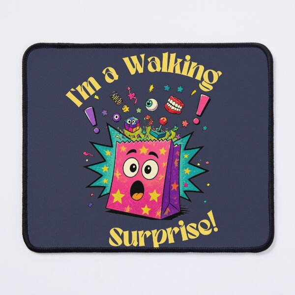 Item preview, I am a Walking Surprise Funny Bag Design designed and sold by MalwasBasket.
