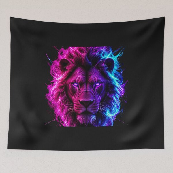 Item preview, MULTICOLORED LION designed and sold by CarnivoreGifts.