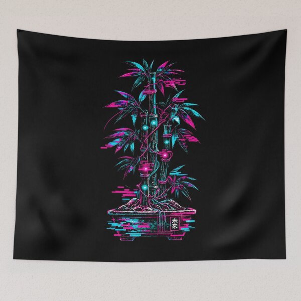 Item preview, Cybernetic Bamboo Bonsai Glitch Art designed and sold by FUIRY .