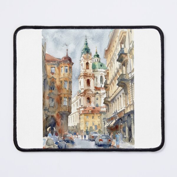 Item preview, Prague, Green Domed Tower on Mala Strana designed and sold by caracatita75.