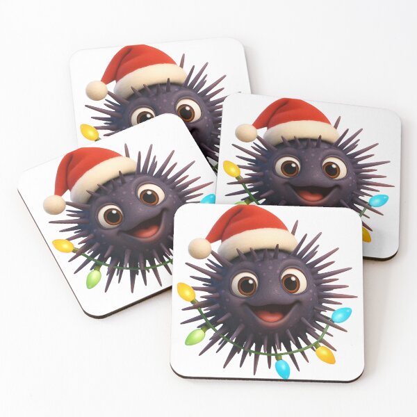 Item preview, Playful Sea Urchin Christmas designed and sold by Sillytoe.