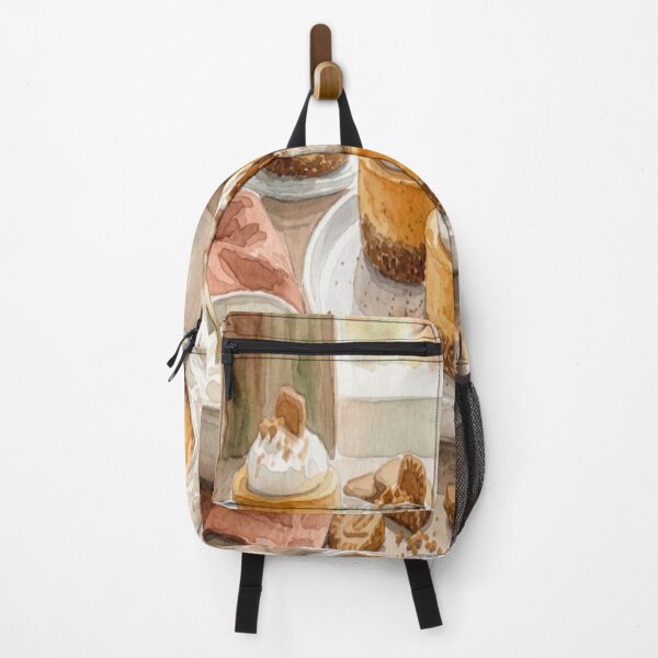 Item preview, Cozy Autumn Bakery Watercolor Art Print - Pumpkin Biscoff Cafe designed and sold by Nayab Aesthetics.