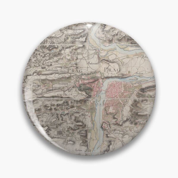 Item preview, Historic Map of Prague and its surroundings designed and sold by mintmap.