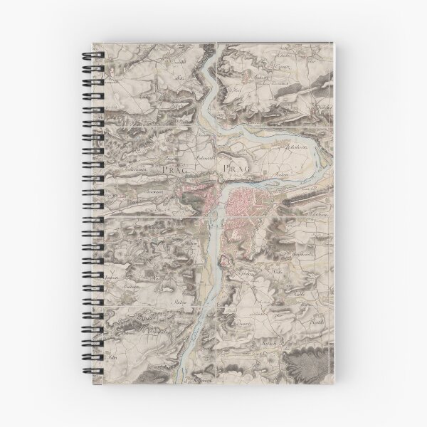 Item preview, Historic Map of Prague and its surroundings designed and sold by mintmap.