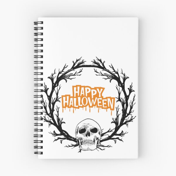 Item preview, Happy Halloween Spooky Skull Dripping Text Design designed and sold by mx3star.