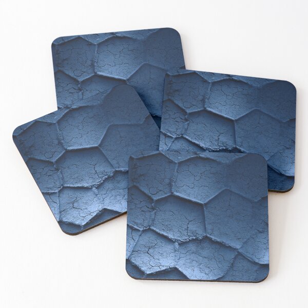Item preview, Indigo Blue Cracked Reptile Scale Texture designed and sold by Piotrek0001.