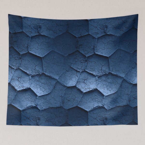 Item preview, Indigo Blue Cracked Reptile Scale Texture designed and sold by Piotrek0001.