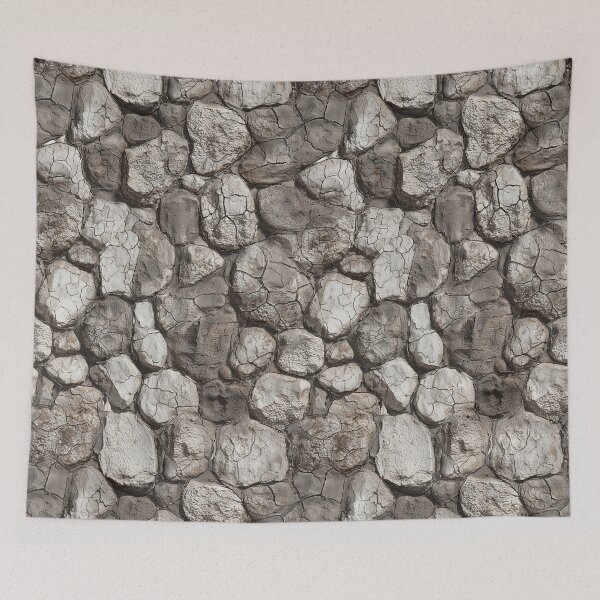 Item preview, Light Grey Dry Cobblestone Masonry Art designed and sold by Piotrek0001.