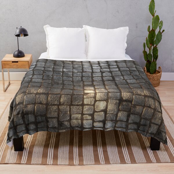 Item preview, Weathered Square Basalt Cobblestone Grid designed and sold by Piotrek0001.