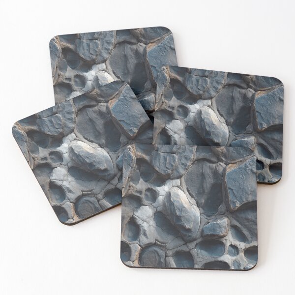 Item preview, Blue Grey Porous Stone Crater Surface designed and sold by Piotrek0001.