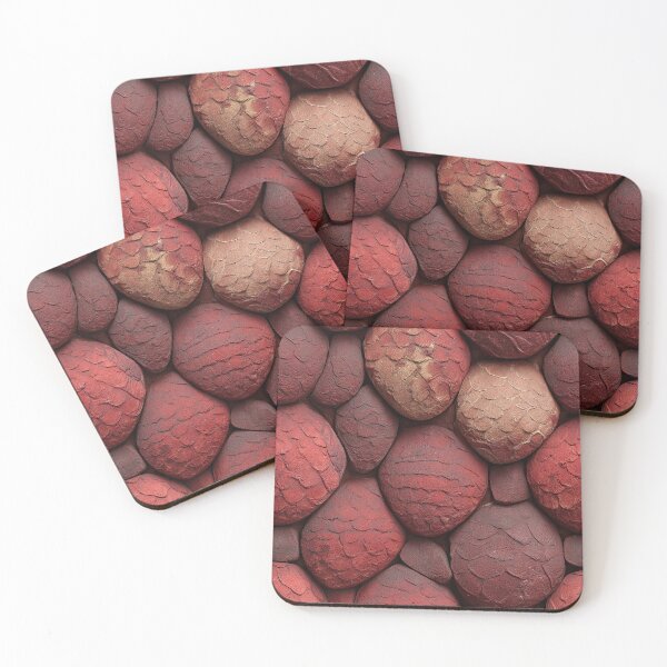 Item preview, Terracotta and Crimson Pebble Scale Pattern designed and sold by Piotrek0001.