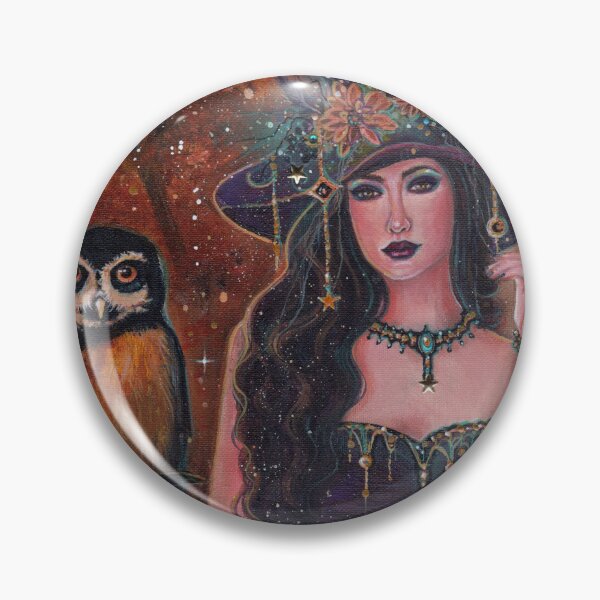 Item preview,  Witch with spectacled owl and by Renee Lavoie designed and sold by Renee Lavoie.