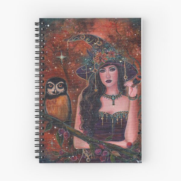 Item preview,  Witch with spectacled owl and by Renee Lavoie designed and sold by Renee Lavoie.