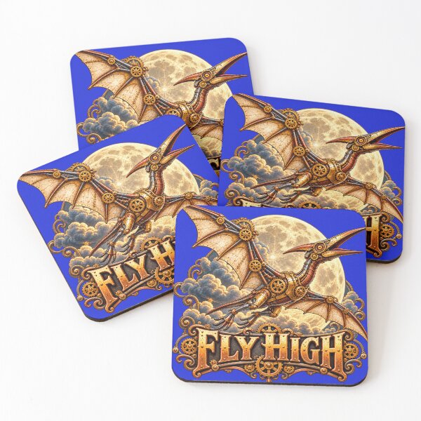 Item preview, Fly High Motivational Steampunk Pteradactyl designed and sold by TheThinglings.