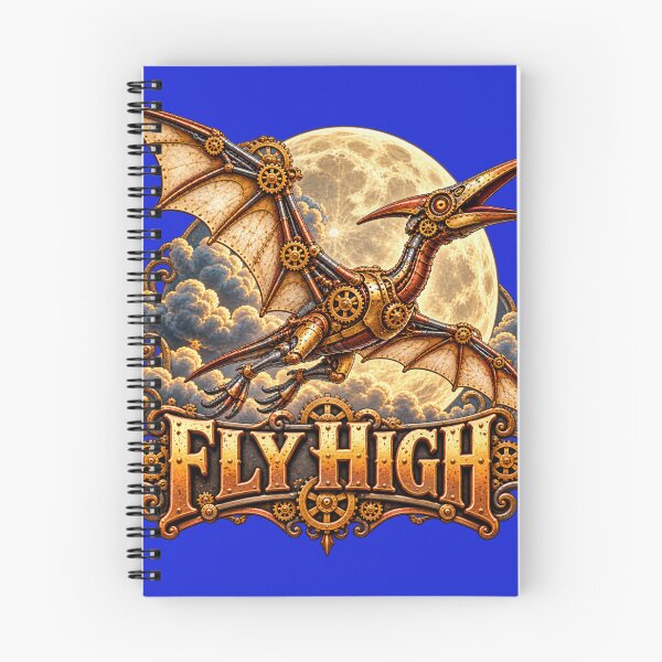 Item preview, Fly High Motivational Steampunk Pteradactyl designed and sold by TheThinglings.