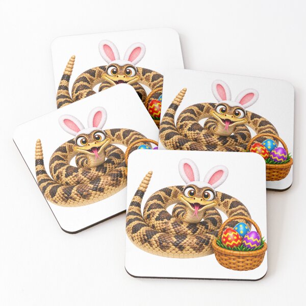 Item preview, Playful Timber Rattlesnake Easter designed and sold by Sillytoe.
