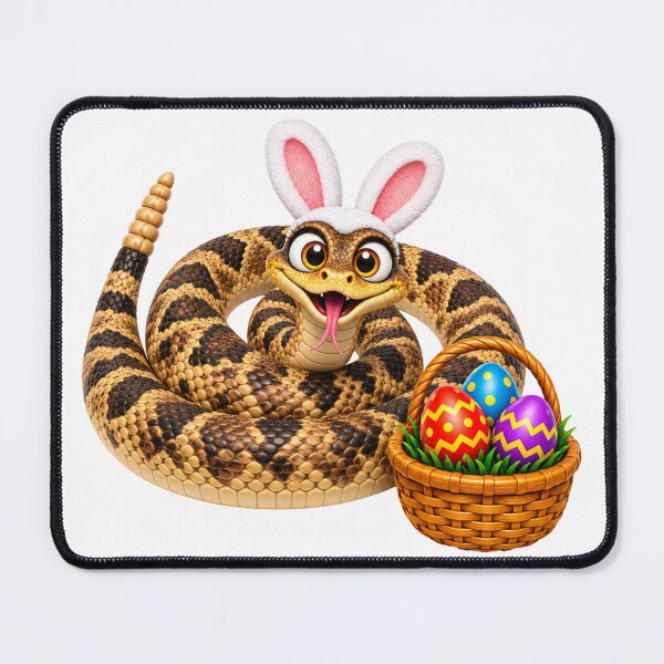 Item preview, Playful Timber Rattlesnake Easter designed and sold by Sillytoe.