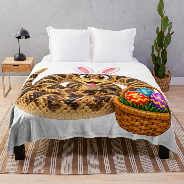 Item preview, Playful Timber Rattlesnake Easter designed and sold by Sillytoe.