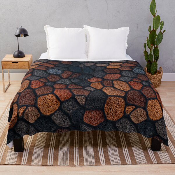 Item preview, Terracotta Earth Tone Pebble Mosaic Art designed and sold by Piotrek0001.