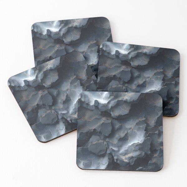 Item preview, Blue Grey Marbled Cracked Ice Shards designed and sold by Piotrek0001.
