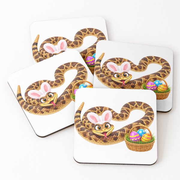 Item preview, Playful Western Diamondback Rattlesnake Easter designed and sold by Sillytoe.
