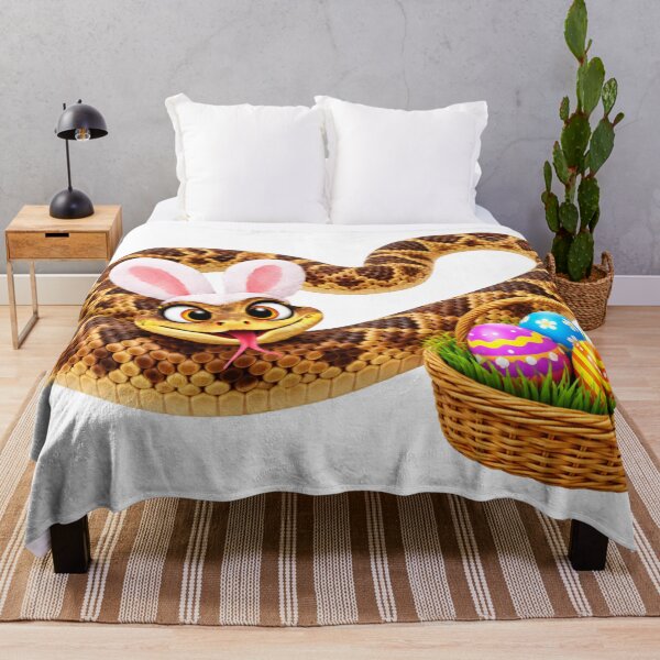 Item preview, Playful Western Diamondback Rattlesnake Easter designed and sold by Sillytoe.
