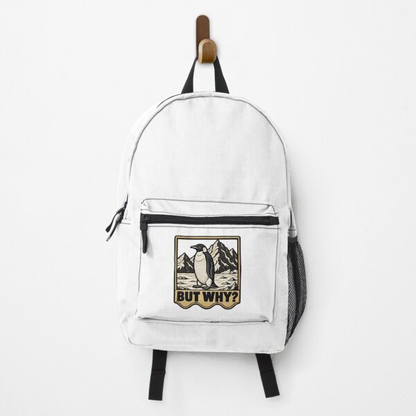 Item preview, But Why Penguin Mountains Funny Penguin Saying designed and sold by ArtDesignTp.