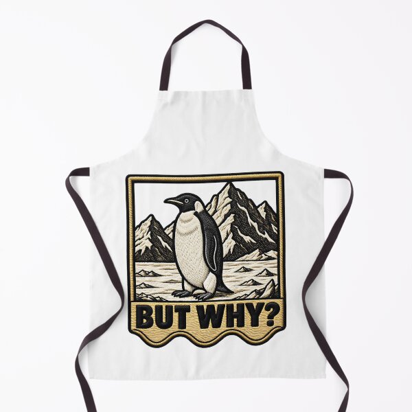 Item preview, But Why Penguin Mountains Funny Penguin Saying designed and sold by ArtDesignTp.