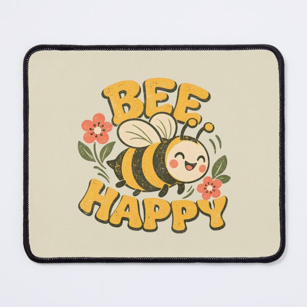 Item preview, Bee Happy – Cute Bumblebee and Flowers designed and sold by AwesomeBeyondLimits.