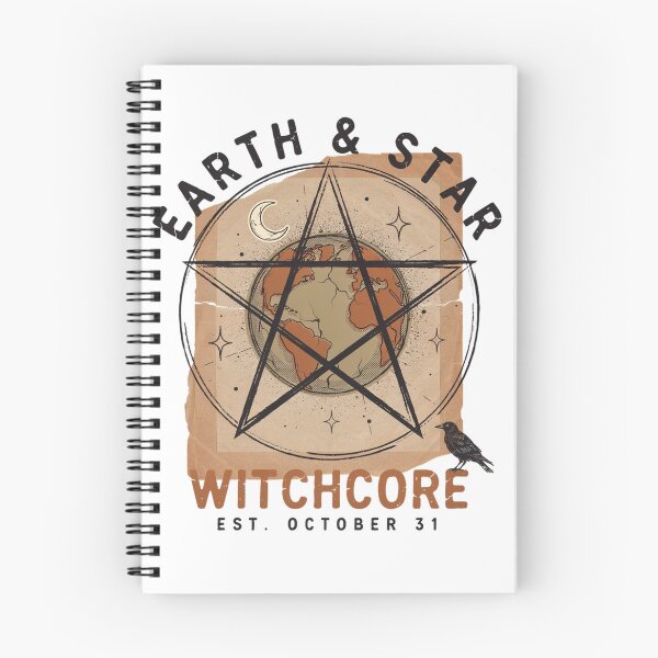 Item preview, Witchcore Earth & Star Halloween Design – Pentagram Moon Graphic Tee v14 designed and sold by DarylWelsh2024.
