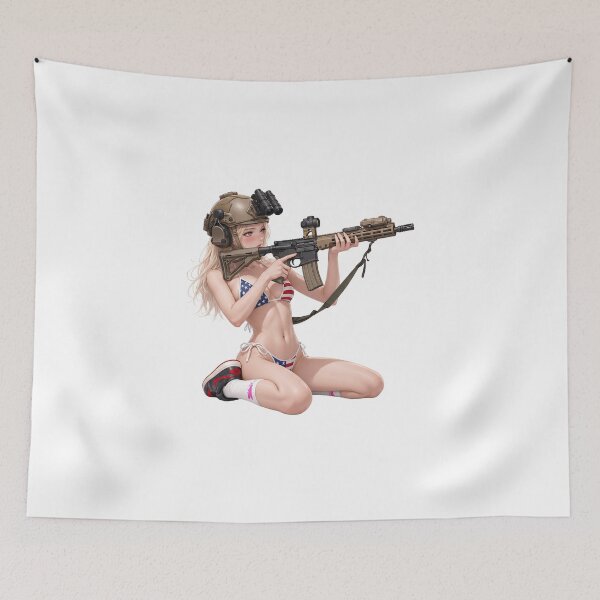 Item preview, American Gun Girl by RAWLIFEGRAPHIC designed and sold by RAWLIFEGRAPHIC.