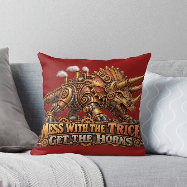 Item preview, Mess with the Triceratops and Get the Horns designed and sold by TheThinglings.