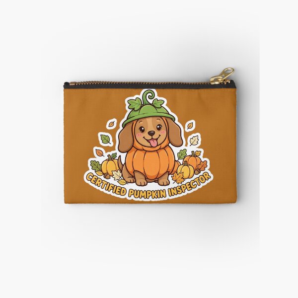 Item preview, Certified Pumpkin Inspector Halloween Doggo designed and sold by Robo-Mart Smart Shopping.