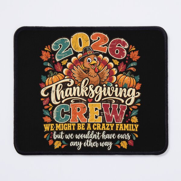Item preview, Thanksgiving Crew 2026 Funny Crazy Family Turkey Thanksgiving designed and sold by Kladhadredo.