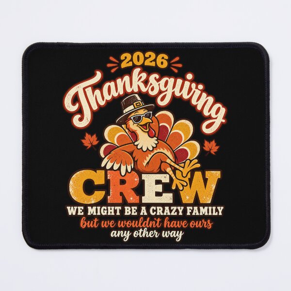 Item preview, Thanksgiving Crew 2026 Funny Crazy Family Turkey Thanksgiving designed and sold by Kladhadredo.