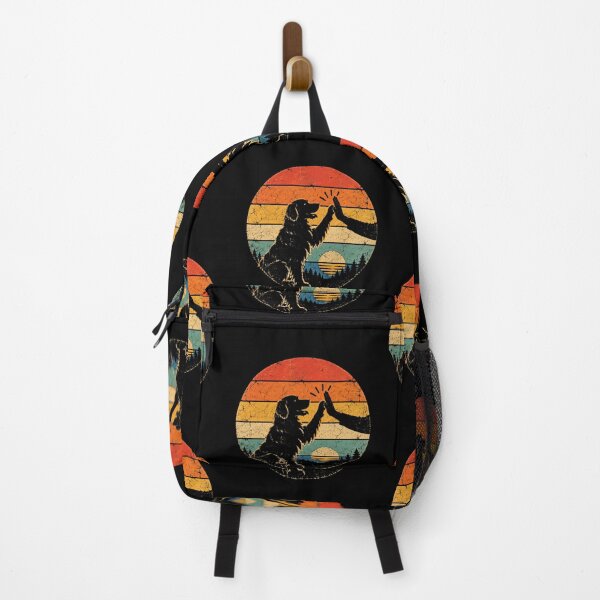 Item preview, Dog High Five Retro Sunset Silhouette designed and sold by DariaOltes.