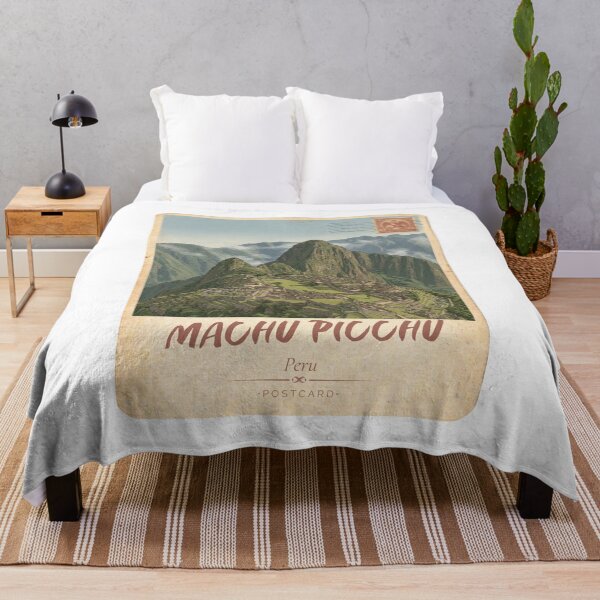 Aperçu de l'œuvre Affiche de voyage vintage du Machu Picchu – Pérou créée et vendue par DesignMaxa.