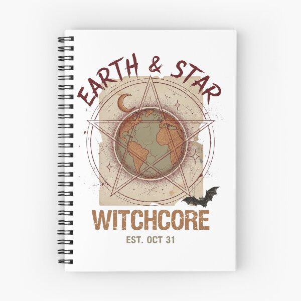 Item preview, Witchcore Earth & Star Halloween Design – Pentagram Moon Graphic Tee v15 designed and sold by DarylWelsh2024.