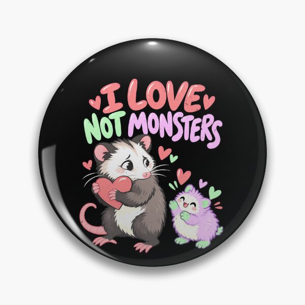 Item preview, I Love Not Monsters With an Opossum designed and sold by elderberry.