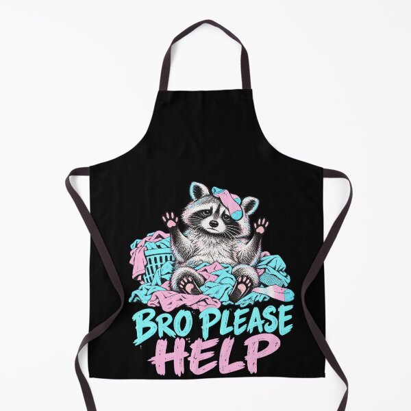 Item preview, Raccoon Bro Please Help Laundry Laugh designed and sold by elderberry.