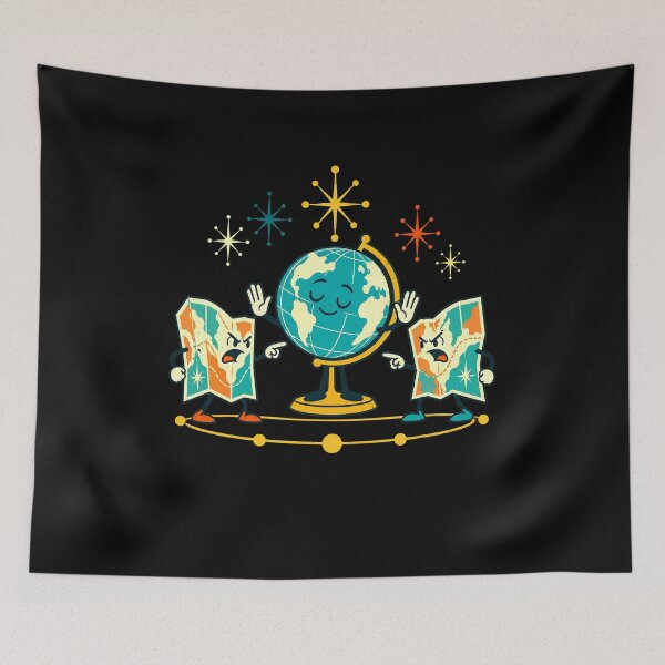Item preview, Map Drama With Maps Pointing Fingers designed and sold by elderberry.