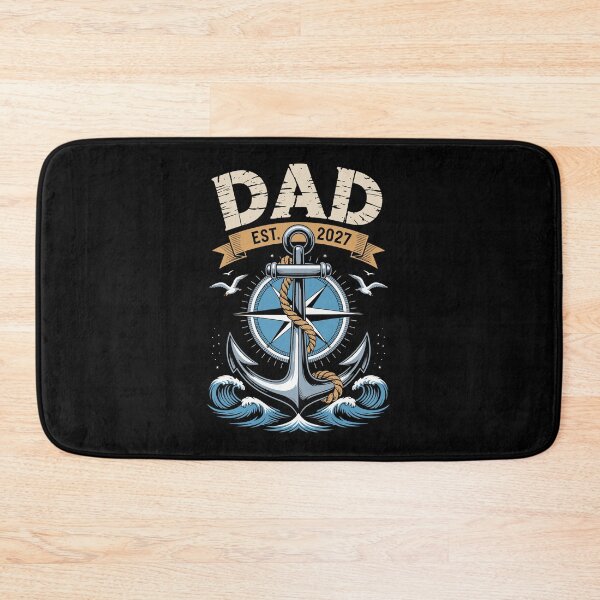 Item preview, Dad Est 2027 – Nautical Anchor Compass New Dad Pregnancy Art designed and sold by jkrphoto.