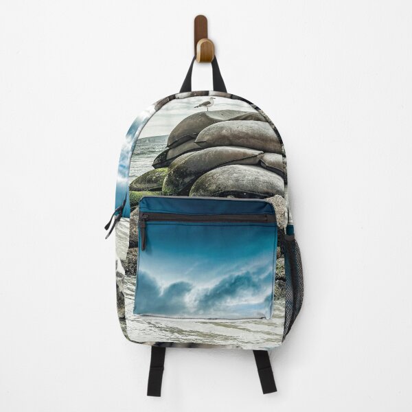 Item preview, Seagull stranded on the Beach waiting on God. designed and sold by Coastal Wearable Art & Home Decor.