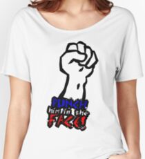 Punch Him In The Face - Stitches - QWA Women's Relaxed Fit T-Shirt