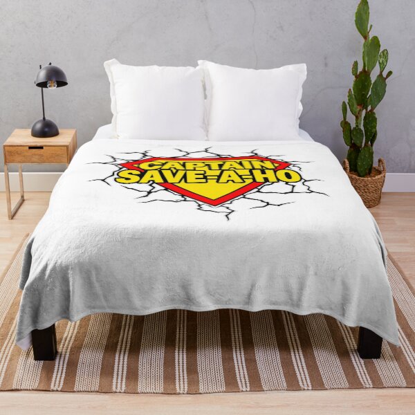 Item preview, Captain Save A Ho Superman Style Shield Logo Lightning Graphic Apparel Gift designed and sold by Sendowart.