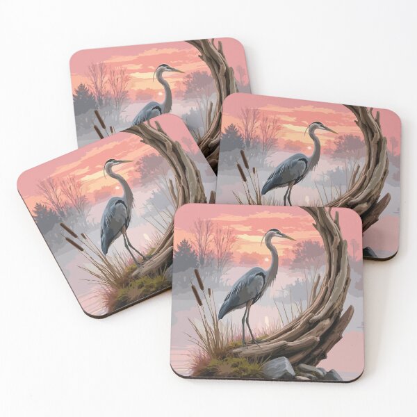 Item preview, Crane on lake designed and sold by GraphicStyleX.