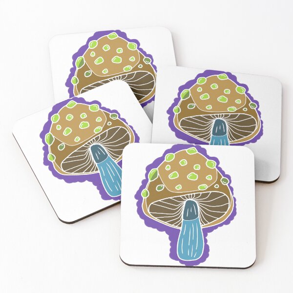 Item preview, Trippy Brown and Green Mushroom Illustration designed and sold by Art by Sele.