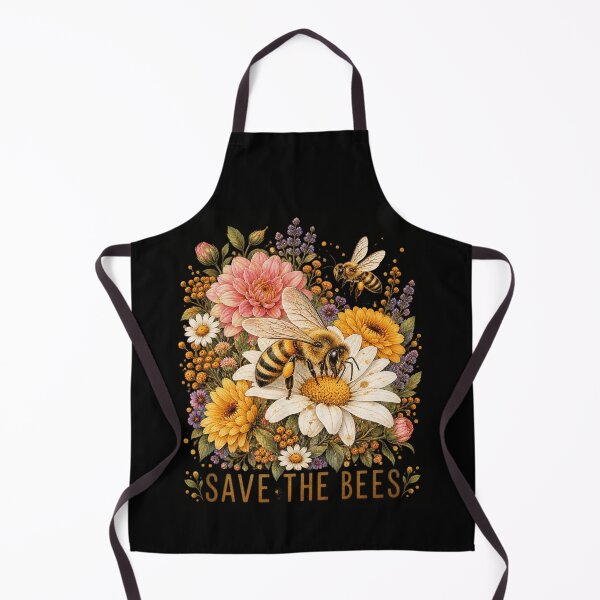 Item preview, Save the Bees Floral Pollinator Art designed and sold by anapldv.